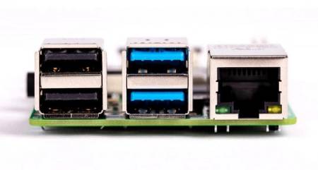 Raspberry Pi 4 Modell B, Dualband-WLAN, Bluetooth, 2 GB RAM, 1,8 GHz – Dual-RAM-Version