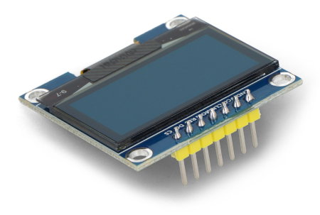1,3-Zoll-OLED-Display, 128 x 64 Pixel, SPI - SH1106 - weiß