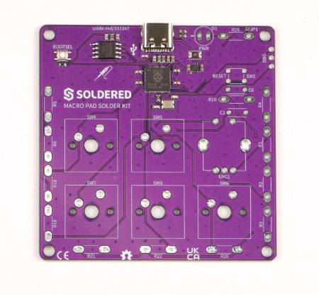 Makro-Lötpad-Set – Lernset zum Erlernen des Lötens – RP2040 – Lötfertig 333347