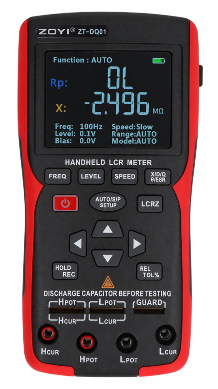 LCR-Meter mit ESR-Messung – 100 kHz – ZOYI ZT-DQ01