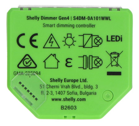 Shelly Dimmer Gen4 – Intelligenter Lichtdimmer mit WLAN/Bluetooth/ZigBee/Matter
