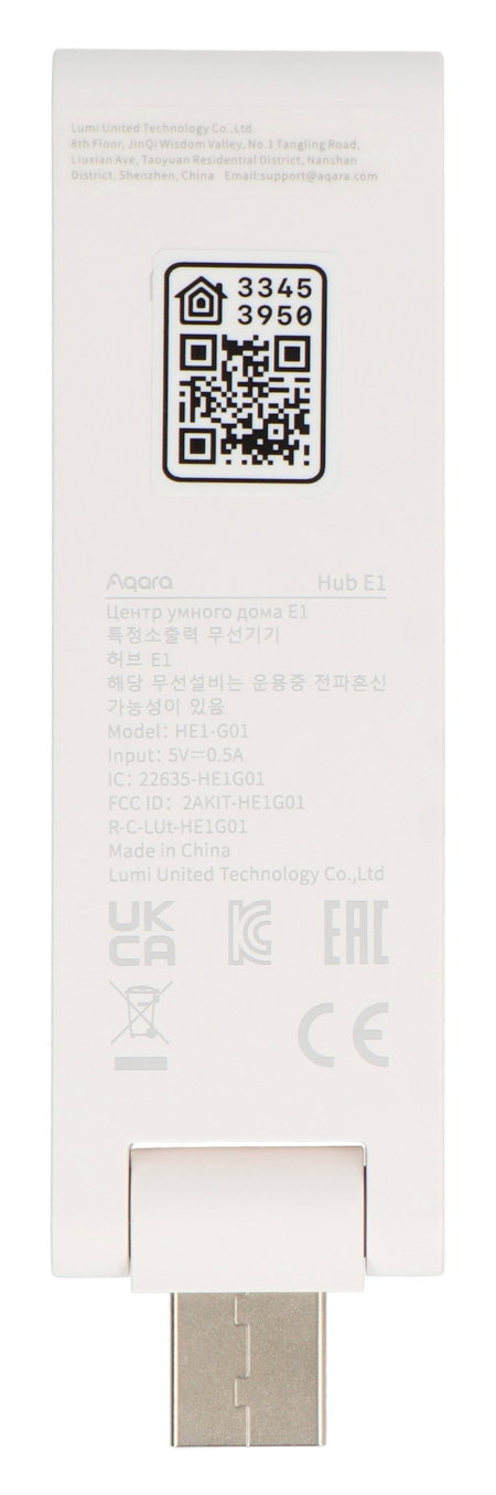 Aqara Hub E1 – ZigBee/WiFi-Gateway – USB-Schnittstelle